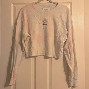 Tye dye hollister crop sweatshirt